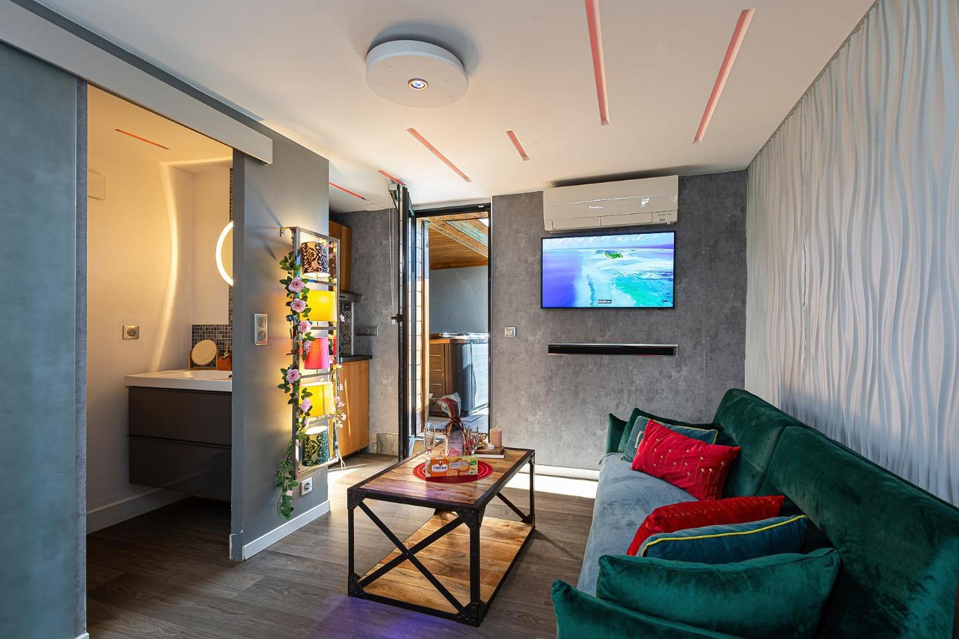 Gites Spa Strasbourg - Studio Romantique, Jacuzzi, Sauna, Terrasse Privee Furdenheim Eksteriør bilde