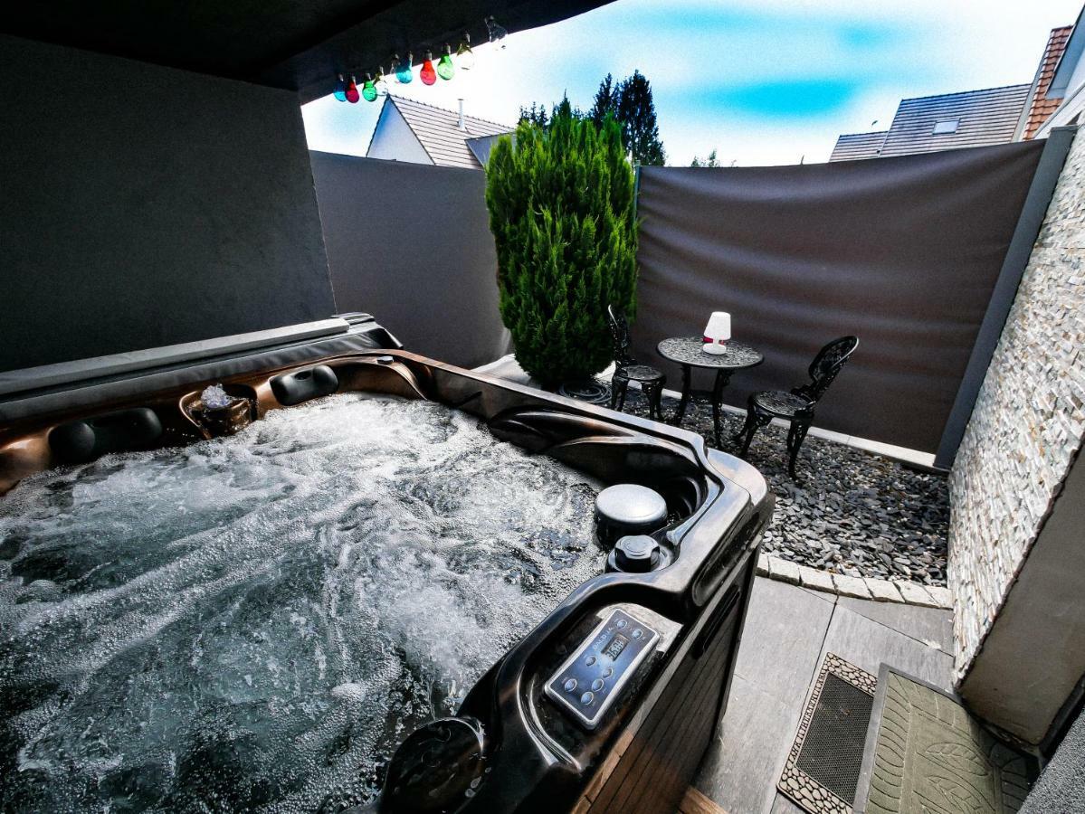 Gites Spa Strasbourg - Studio Romantique, Jacuzzi, Sauna, Terrasse Privee Furdenheim Eksteriør bilde